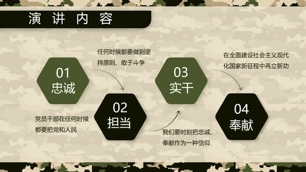 迷彩风八一特种兵部队工作总结动态PPT模板