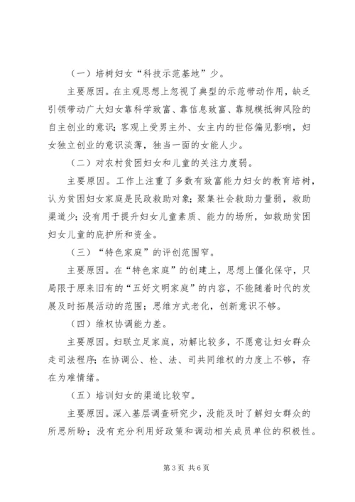 基层妇联工作的调研报告.docx