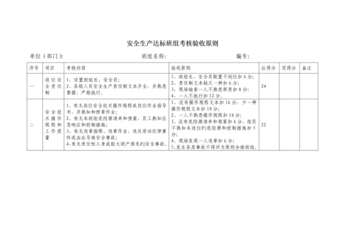 安全生产达标班组考核验收标准.docx