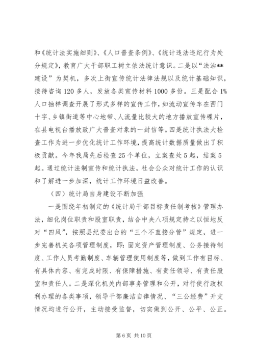 统计局工作总结和工作计划 (2).docx