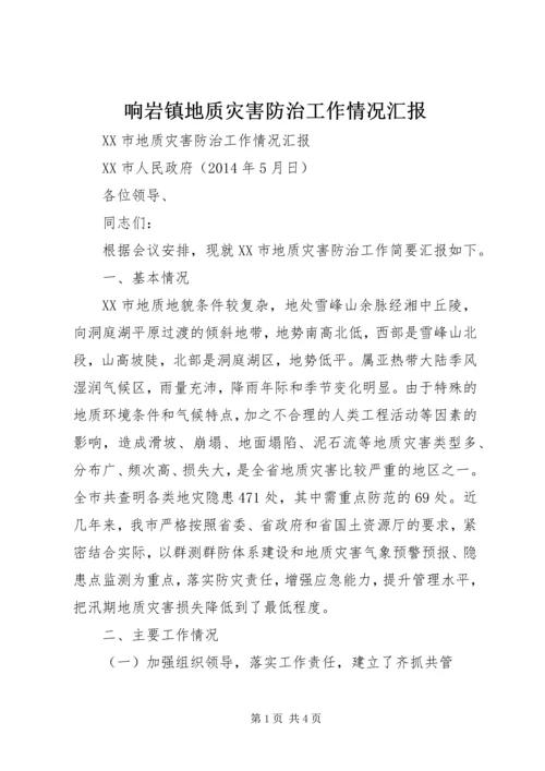 响岩镇地质灾害防治工作情况汇报 (5).docx