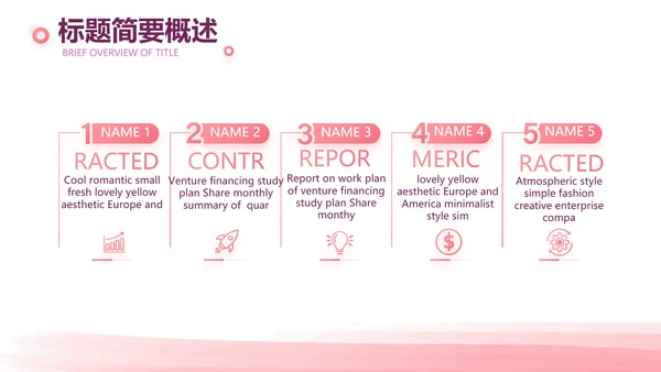 粉色创意公司1周年庆ppt模板活动策划方案