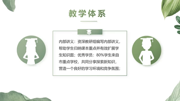 绿色水彩风培训课件动态PPT模板