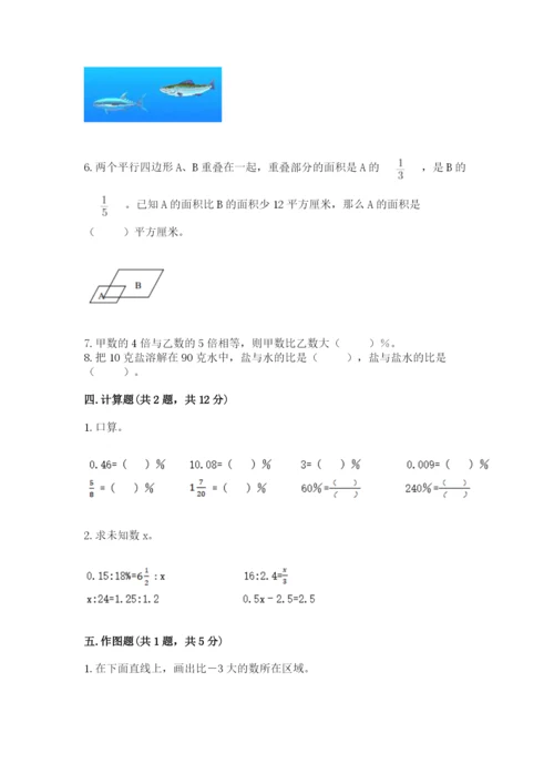 冀教版小学六年级下册数学期末综合素养测试卷附参考答案（轻巧夺冠）.docx