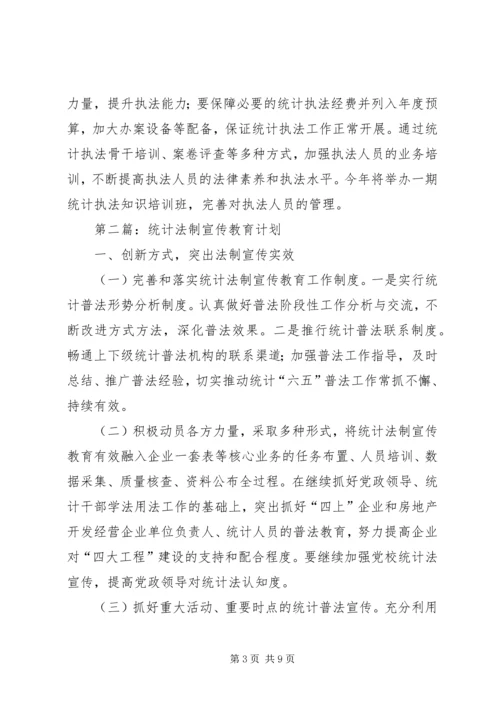 统计监督检查和法制工作计划3篇.docx