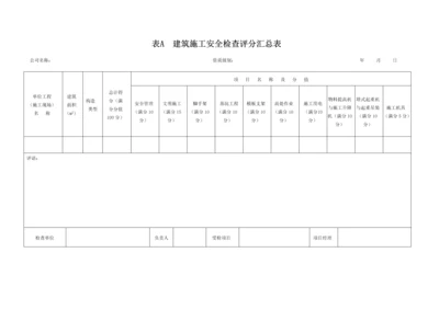 优质建筑综合施工安全检查重点标准评分表材料.docx