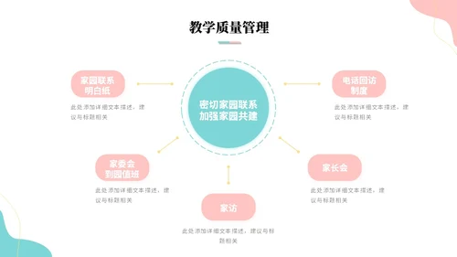 简约多彩幼儿园工作汇报工作总结年终总结幼儿园介绍ppt模板