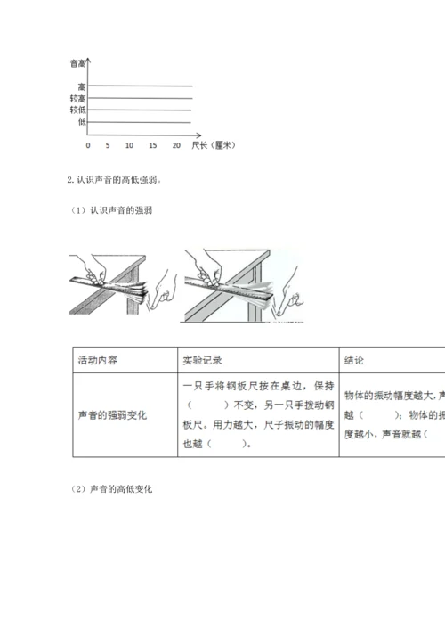 教科版科学四年级上册第一单元声音测试卷（考试直接用）word版.docx