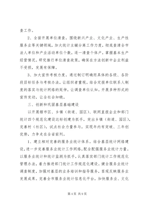 统计局全市统计工作计划.docx