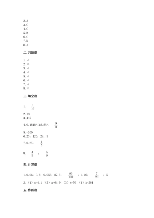 沪教版小学数学六年级下册期末检测试题精品（名师推荐）.docx