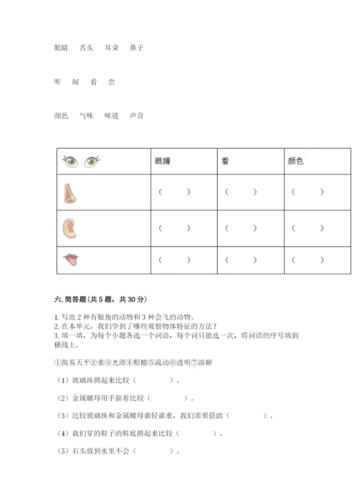 教科版小学科学一年级下册期末测试卷【重点】.docx