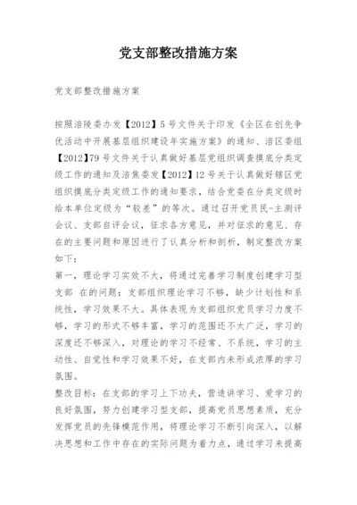 党支部整改措施方案.docx