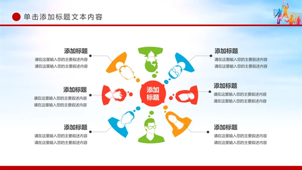 2019团委共青团五四青年年终总结工作汇报PPT模板