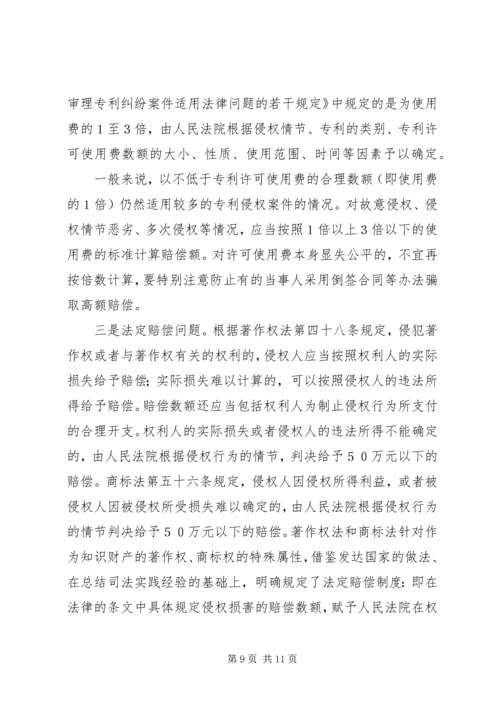 入世后知识产权司法保护的几个问题.docx