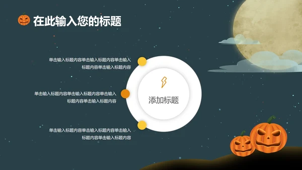 绿色万圣节PPT模板