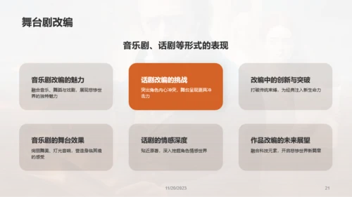 棕色复古读书笔记悲惨世界PPT模板