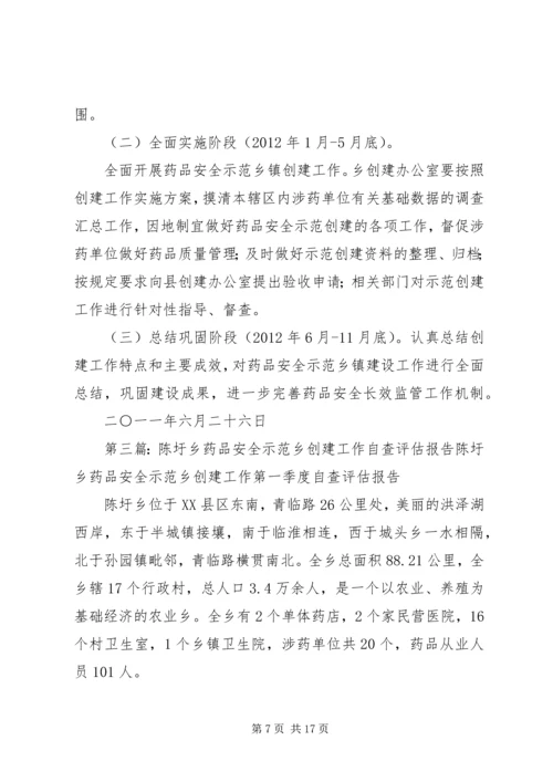 陈圩创建药品安全示XX县区工作实施方案.docx