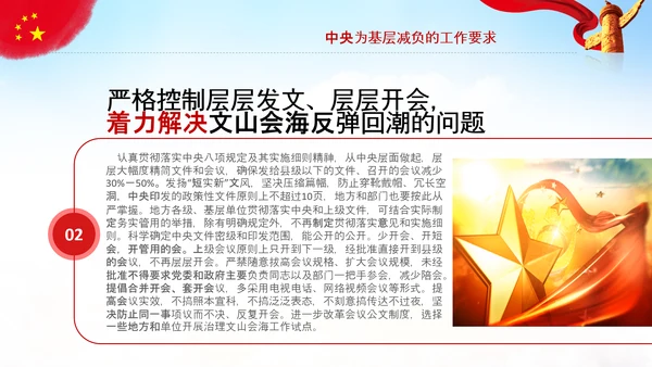破解形式主义突出问题为基层减负PPT模板