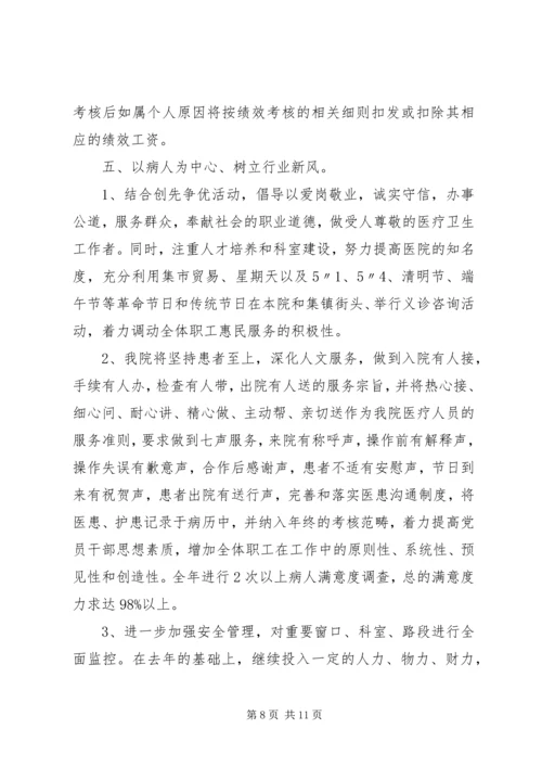 精选医院廉政建设工作计划范文.docx