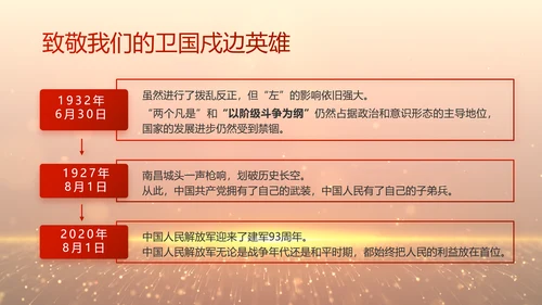 八一建军节部队军事工作总结汇报PPT