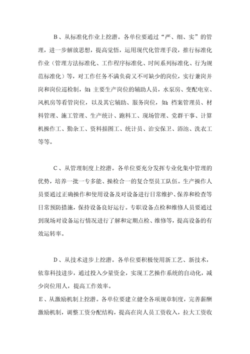 人力资源--长钢人力资源优化整合实施方案.docx