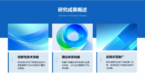 毕业答辩成果汇报通用PPT蓝色模板