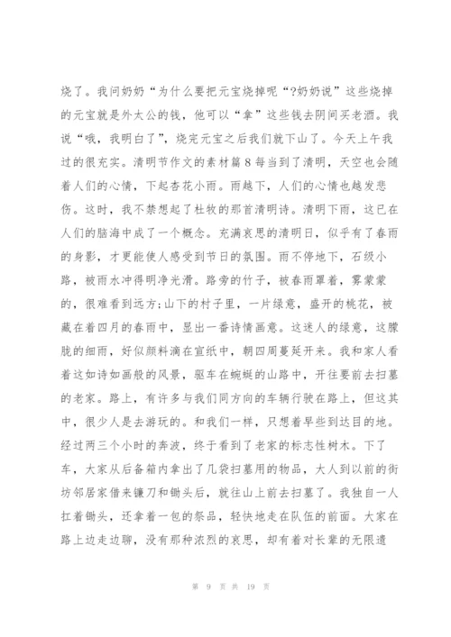 清明节作文的素材14篇.docx
