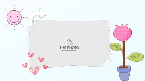 夏日风情清凉一夏PPT动态模板