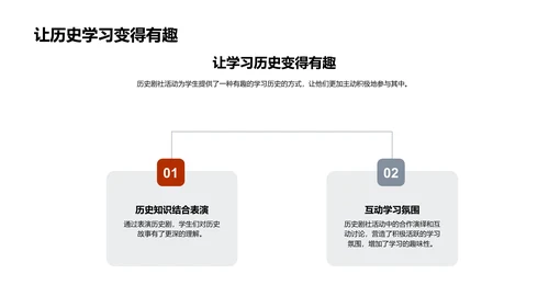 历史剧社活动解析PPT模板