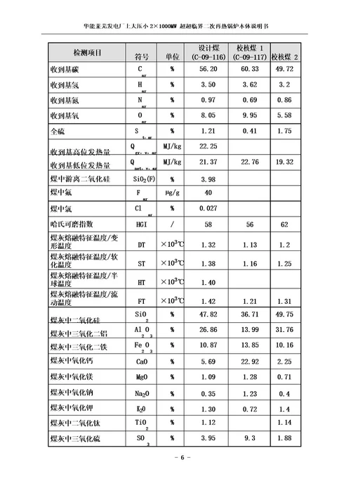 华能莱芜21000MW超超临界二次再热锅炉说明书201504