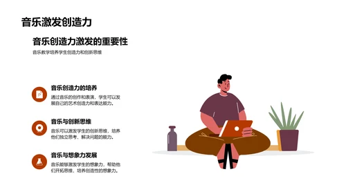 音乐与教学效能PPT模板