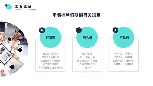 青色简约商务风员工培训PPT模板
