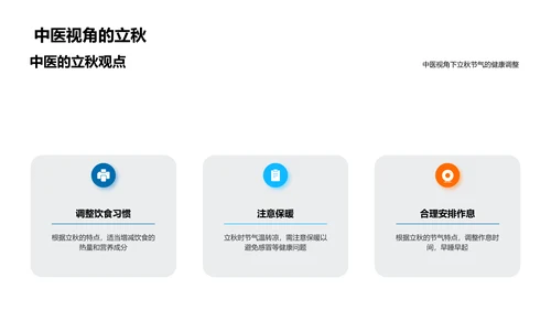 立秋养生科普报告PPT模板