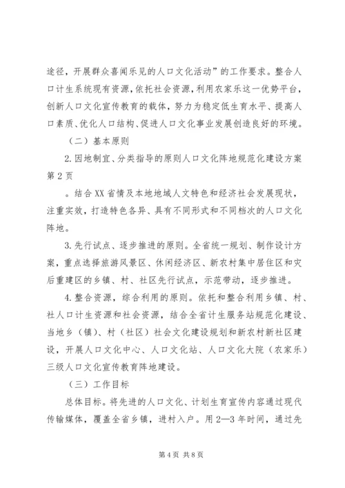 人口文化阵地规范化建设方案.docx