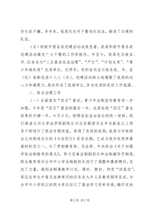 司法局精神文明建设和社会治安综合治理的自查报告 (4).docx