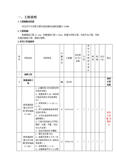 风电土建施工组织设计