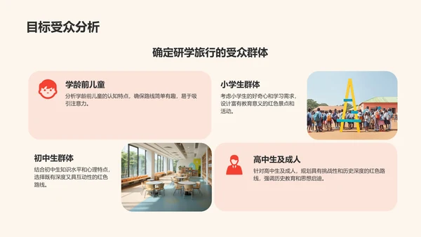 红色复古风研学旅行红色路线规划介绍PPT模板