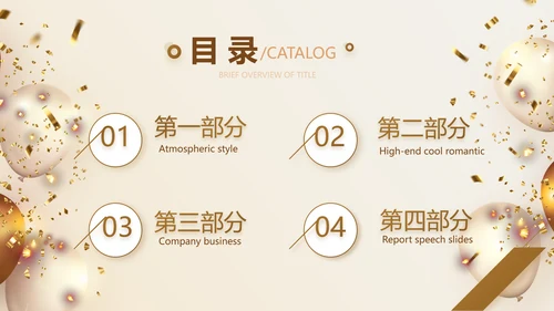 金色大气毕业典礼通用动态PPT模板