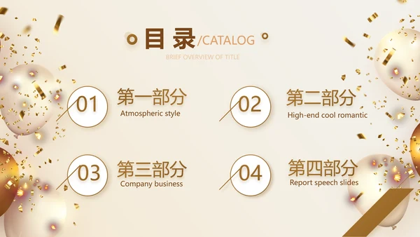 金色大气毕业典礼通用动态PPT模板
