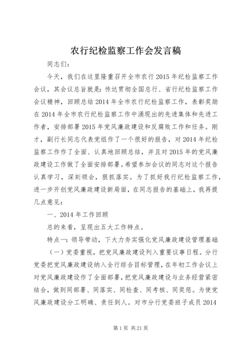 农行纪检监察工作会发言稿.docx