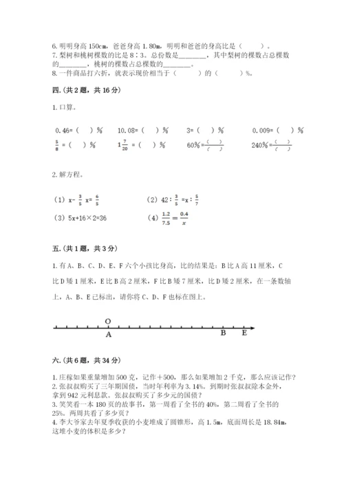 西师大版数学小升初模拟试卷精品【典优】.docx