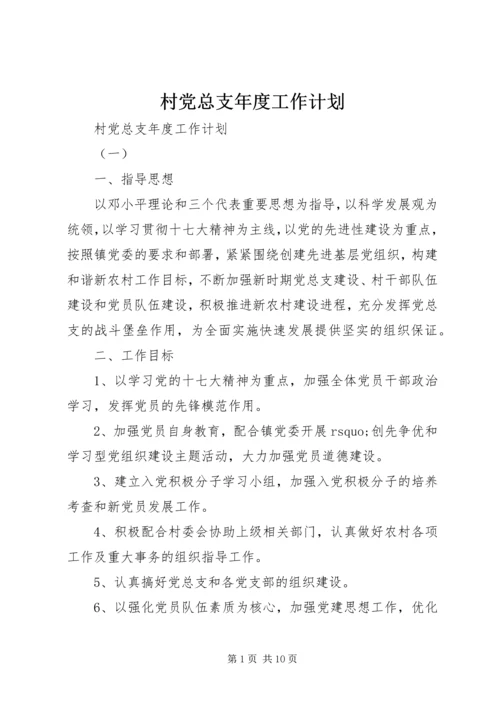村党总支年度工作计划 (2).docx