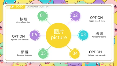 卡通创意世界微笑日主题班会动态PPT模板