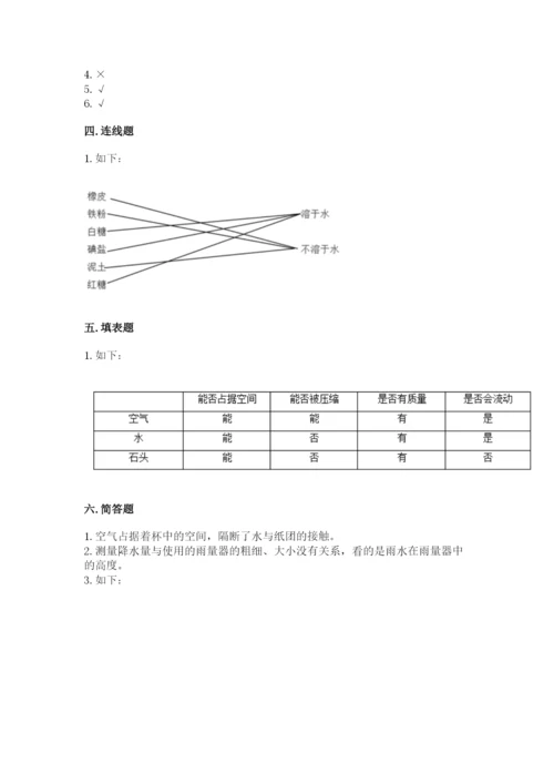 教科版三年级上册科学期末测试卷含完整答案【各地真题】.docx