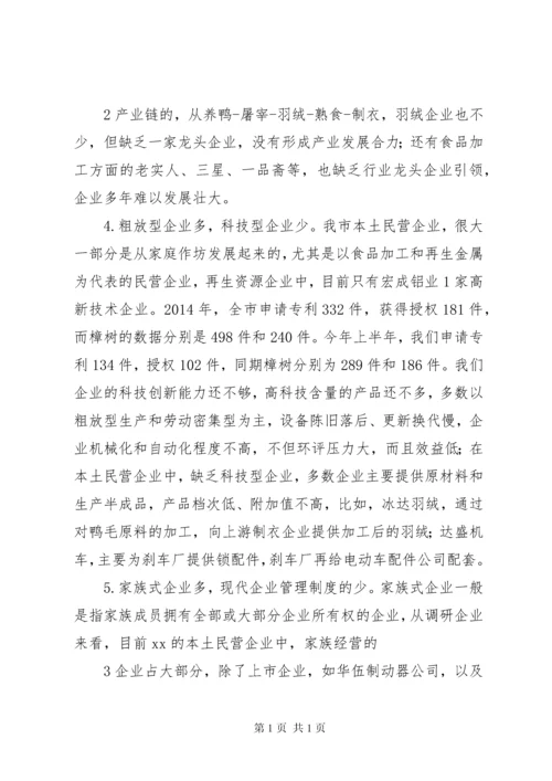 民营经济调研报告.docx
