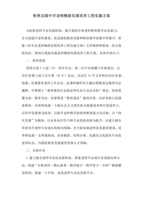 学校教师梯级发展培养综合项目工程实施专项方案.docx