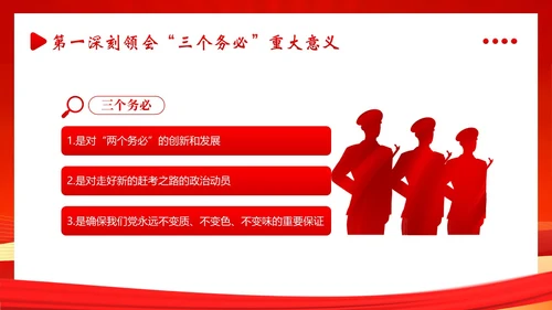 三个务必二十大精神党课PPT课件
