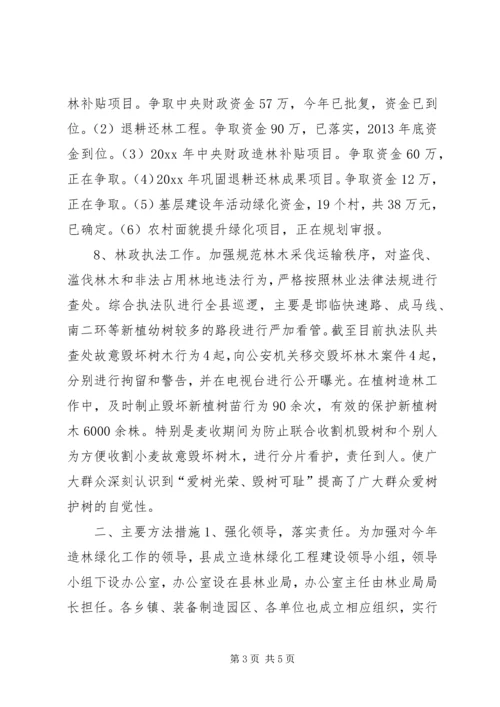 县林业局工作报告材料 (5).docx