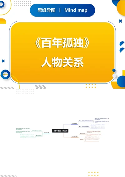 《百年孤独》人物关系思维导图