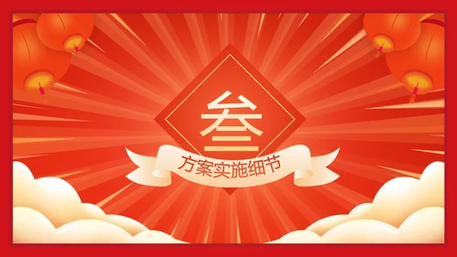 虎年大吉年会策划活动方案通用PPT模板